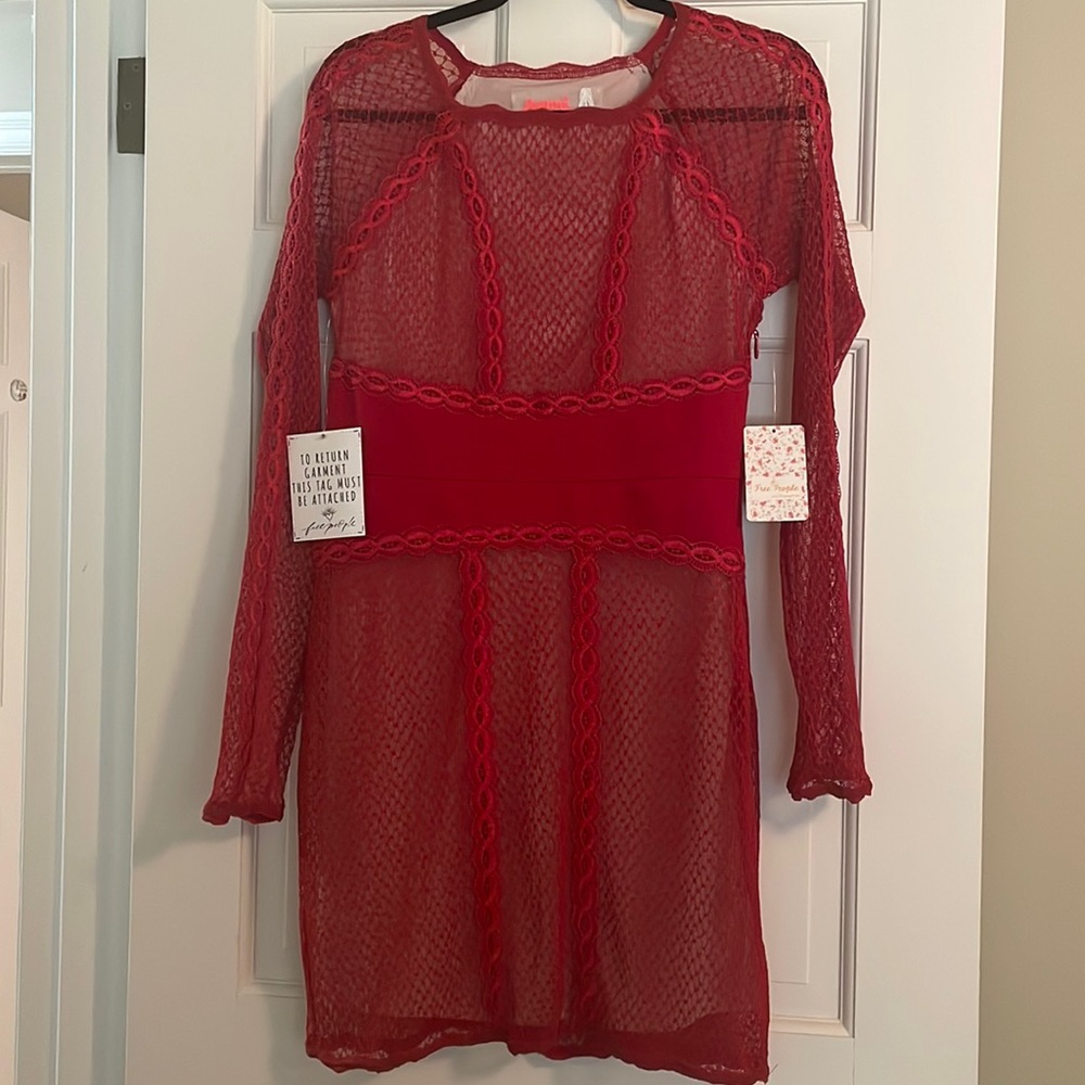 Red Free People Dress size Small